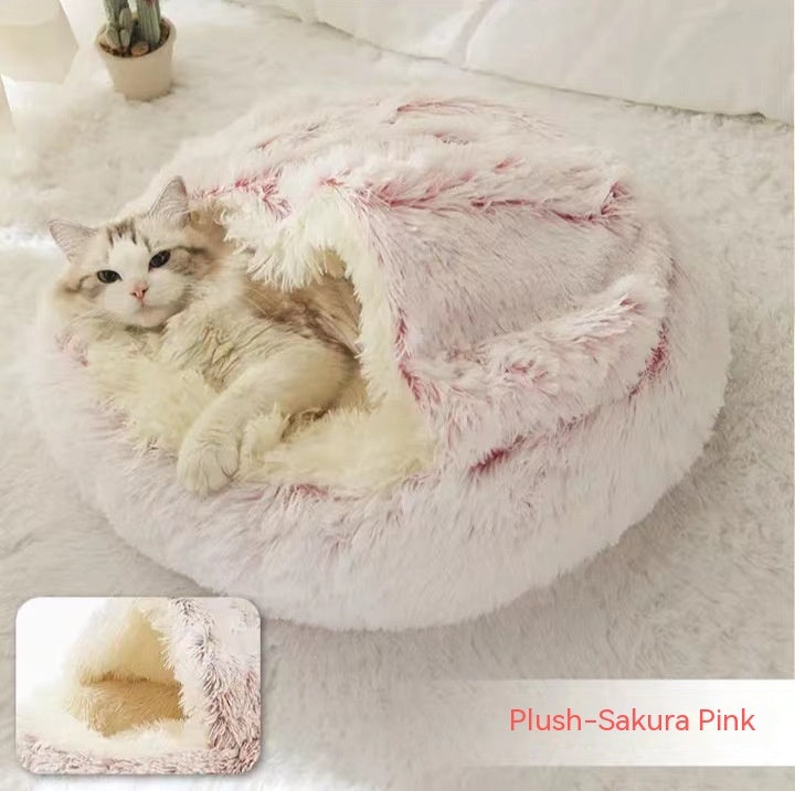 Why Your Pet Deserves the 2 In 1 Plush Round Warm Pet Bed House